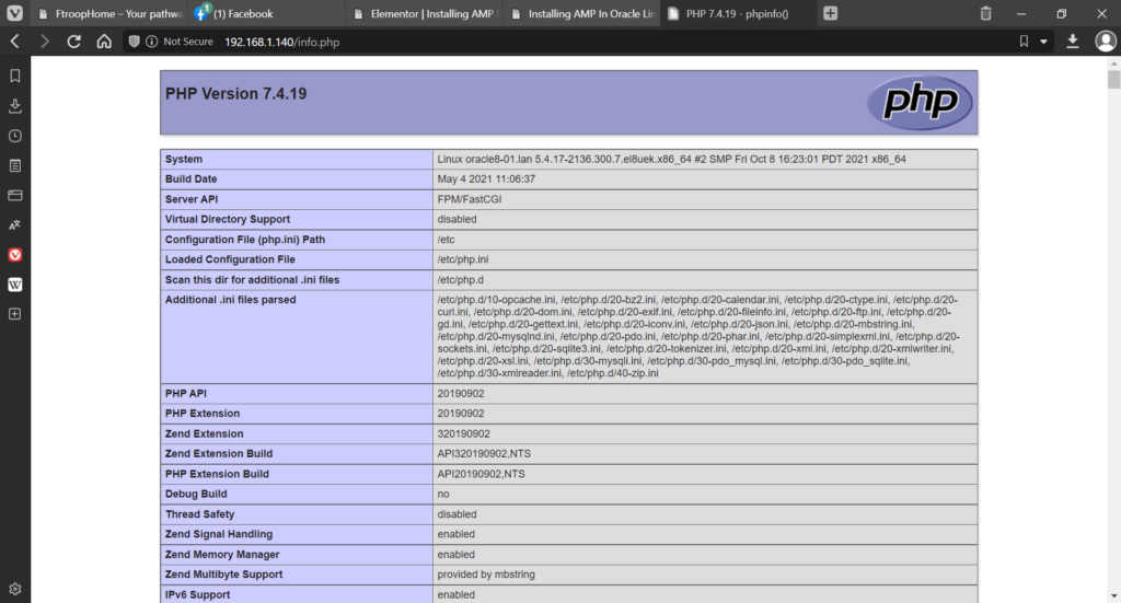 Installing A LAMP Stack In Oracle Linux 8.5 And VMware - FtroopDad.com